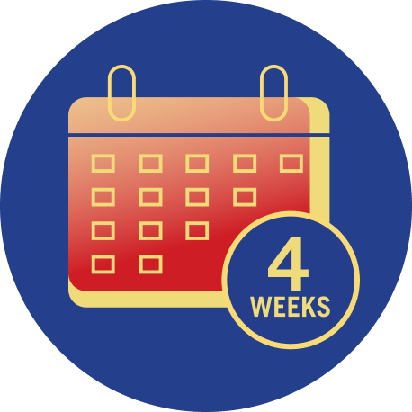 Use every day for four 
weeks.